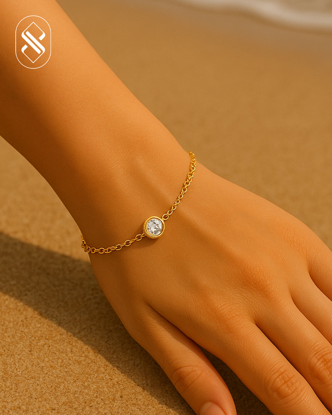 18k Gold Plated Luxe Gleam Bracelet