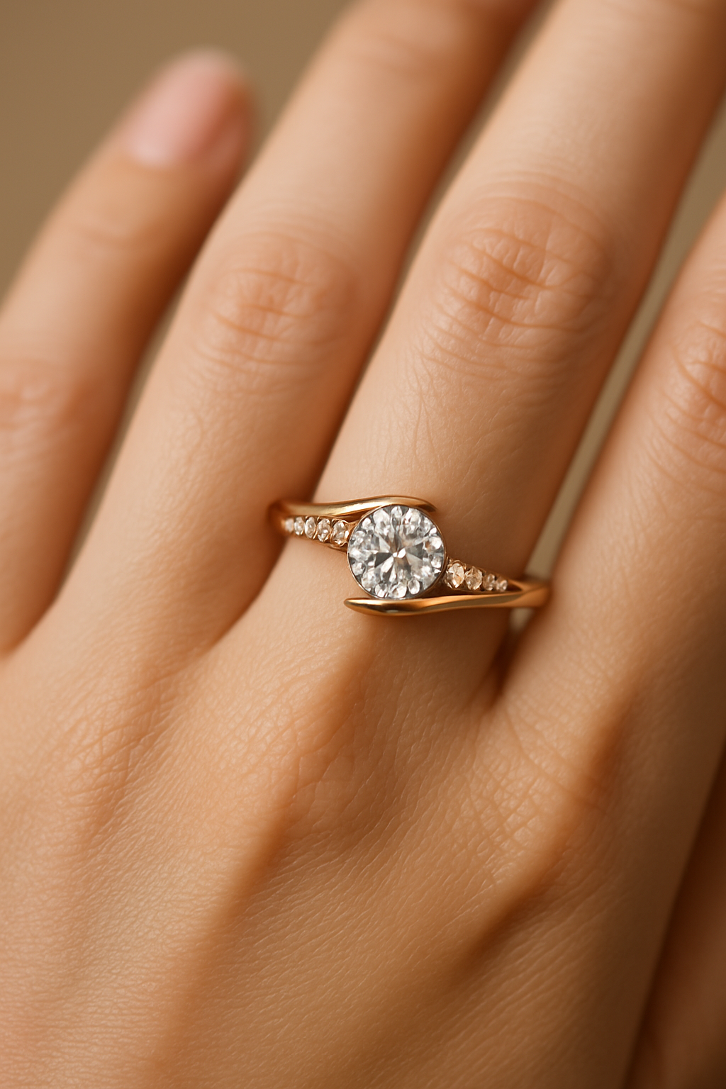 18k gold plated Étoile ring خاتم مطلي بالذهب عيار 18
