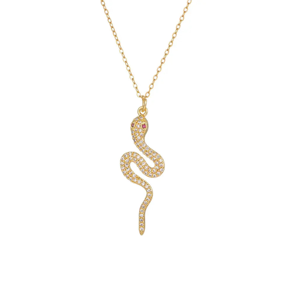 18k gold plated Serpentina necklace سنسال سيربنتينا